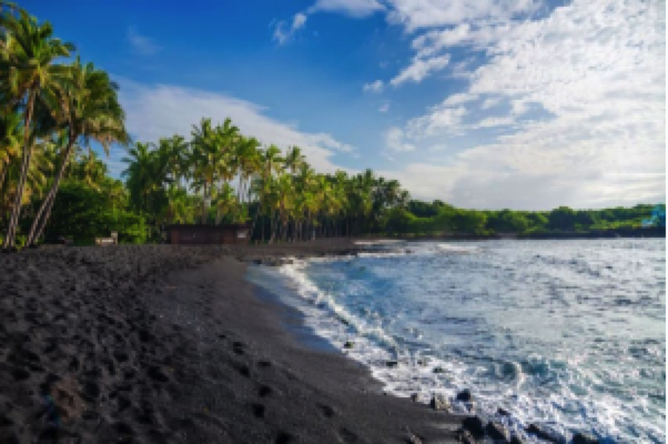 Black Sand Beaches Volcano
