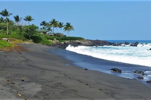 Waikoloa Beach House Rentals, Black Sand Beach